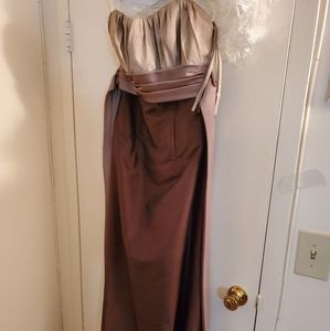 Chocolate and Champagne Bridesmaid Dress